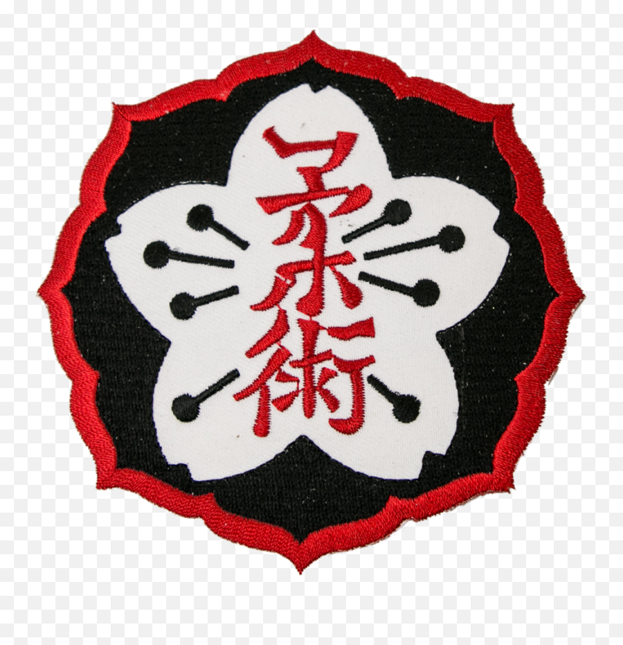 1370 Kanji Flower Patch 4 - Ju Jitsu Patch Png,Kanji Png