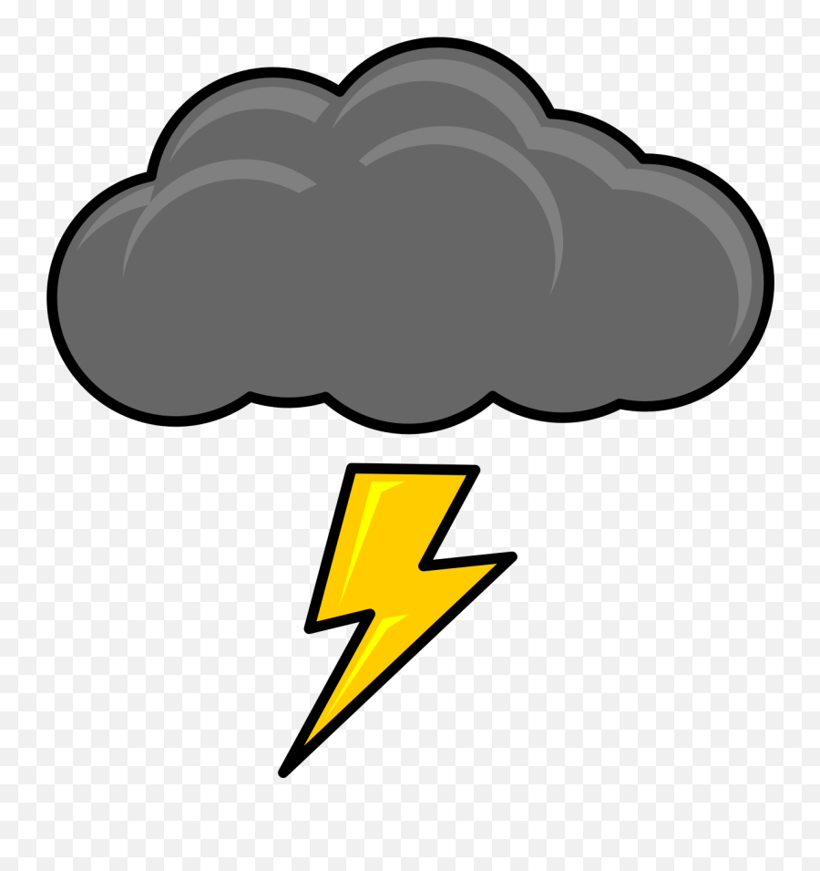 Thunderstorm Lightning Clip Art - Thunder Cloud Clipart Png,Lightning Gif Transparent Background
