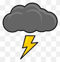 Thunderstorm Lightning Clip Art - Thunder Cloud Clipart Png,Lightning Gif Transparent Background