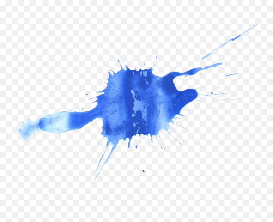 20 Blue Watercolor Splatter - Watercolor Splash No Background Png,Blue Splash Png