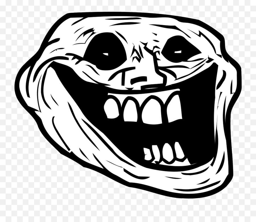 Download Creepy Troll Face Png - Transparent Meme Troll Face,Trollface ...