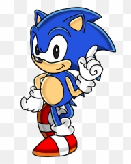 Classic Sonic The Hedgehog Png - Adventure Artwork