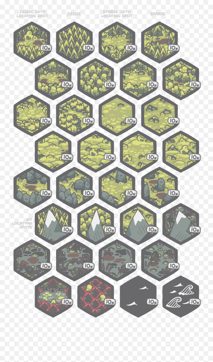Isle Of Lore 2 Hex Tiles Regular By Steven Colling - Isle Of Lore Tiles Png,Hex Pattern Png