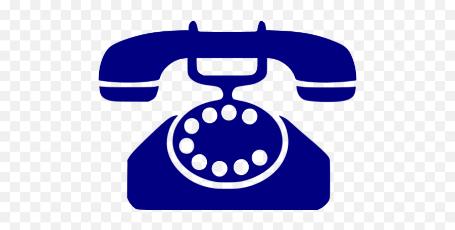Navy Blue Phone 47 Icon - Free Navy Blue Phone Icons Transparent Red Telephone Icon Png,Phone Symbol Png