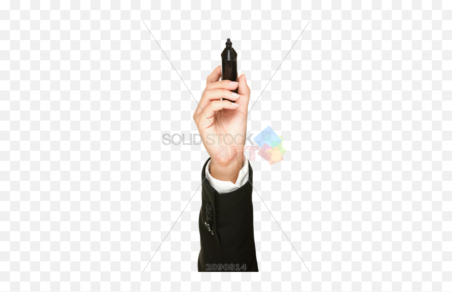 Businesswoman Hand Holding Black Marker - Girl Png,Hand Holding Gun Png