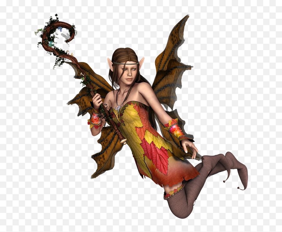 Png Niña Mujer De Hadas Elf Alas - Fairy 3d Png,Alas Png