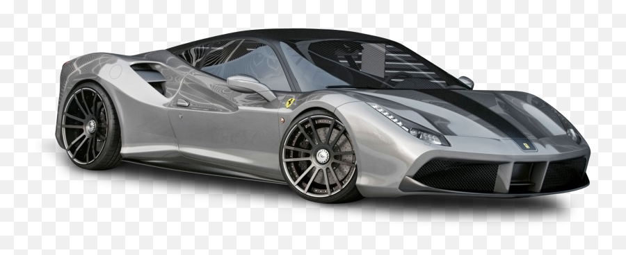 Silver Ferrari 488 Gtb Car 99 - Silver 2017 Ferrari 488 Spider Png,Ferrari Car Logo