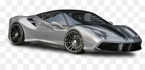 Silver Ferrari 488 Gtb Car 99 - 2017 Spider png
