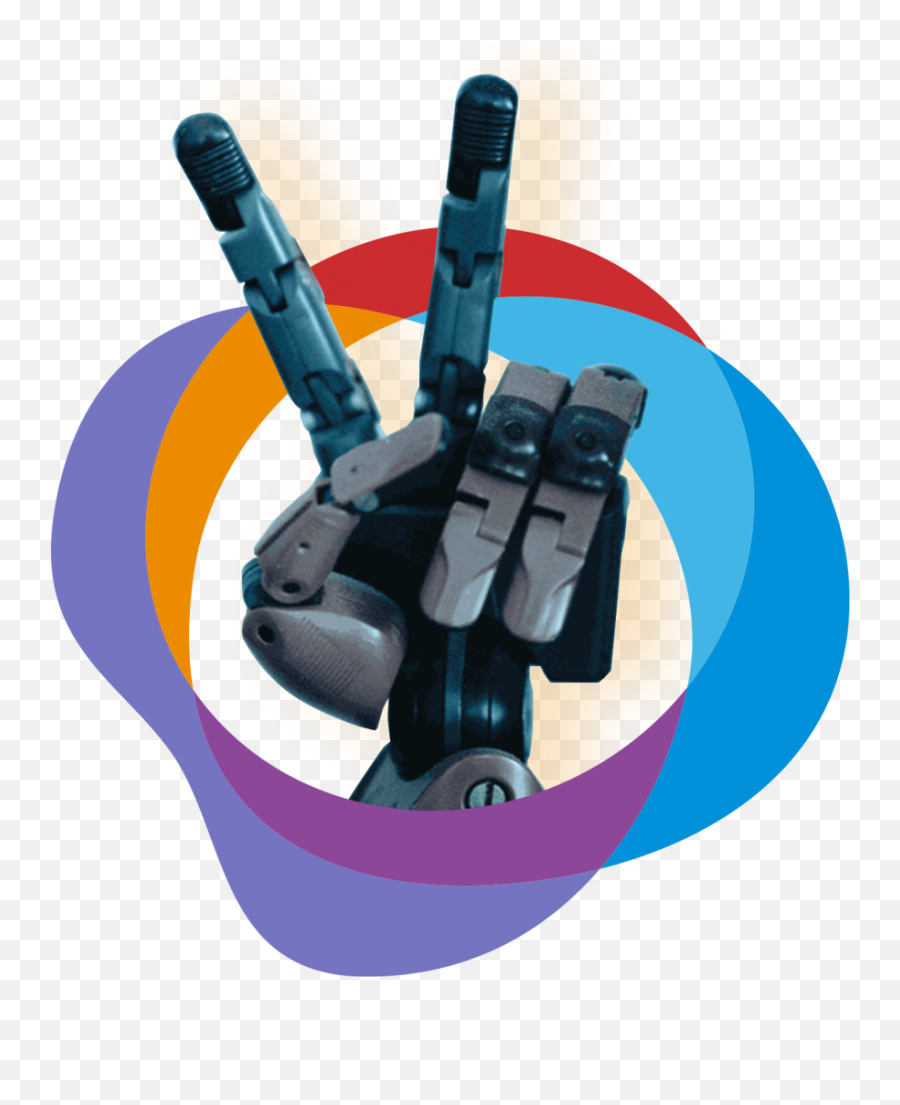 Tech For Good A Canadian Perspective - Canadian Innovation Robot Peace Sign Hand Png,Robot Hand Png