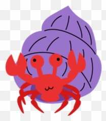 Hermit Crab Clipart Purple - Cartoon Hermit Crab Transparent Png,Crab Transparent