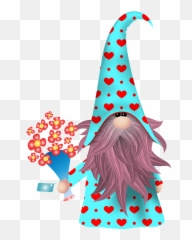 Valentine Gnome Scandivian - Free Image On Pixabay Valentine Gnome Clip Art Png,Gnome Transparent