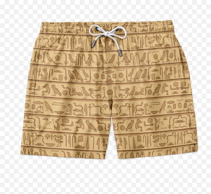 Egyptian Hieroglyphics Shorts - Board Short Png,Hieroglyphics Png