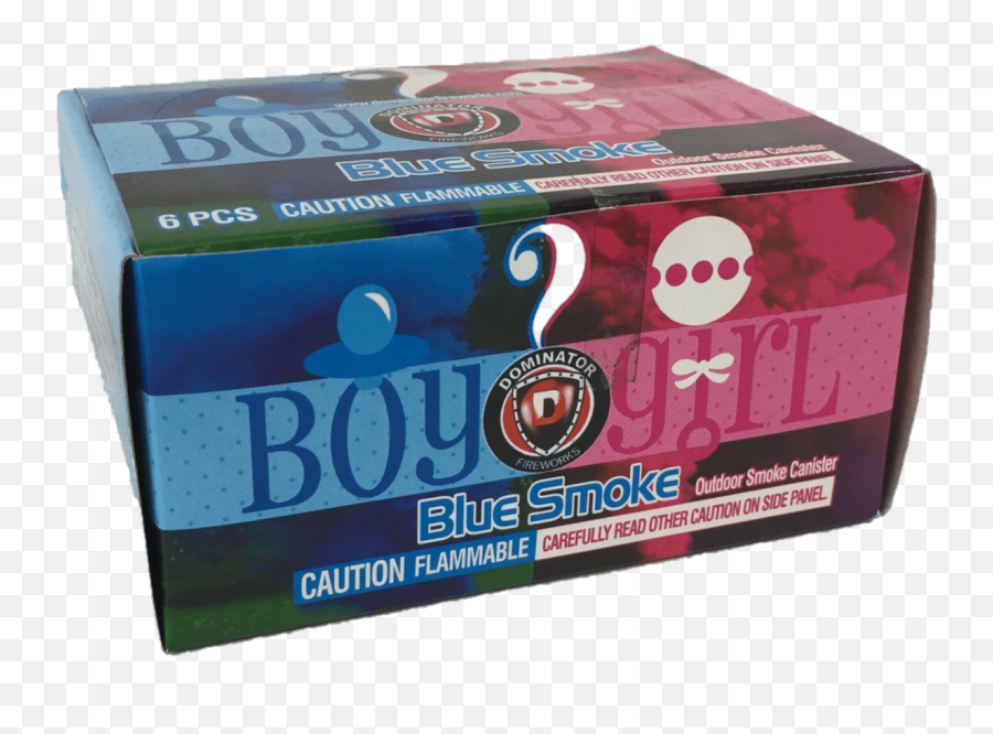 Is It A Boy Or Girl Blue Smoke - 6 Pack By Fireworks Plus Png,Blue Smoke Transparent