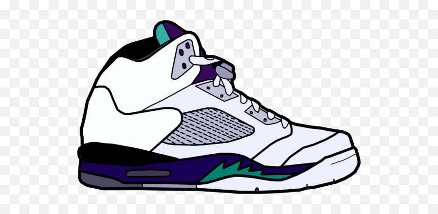 Air Jordan Shoes Cartoon Png - Nike Shoes Cartoon Png,Cartoon Shoes Png