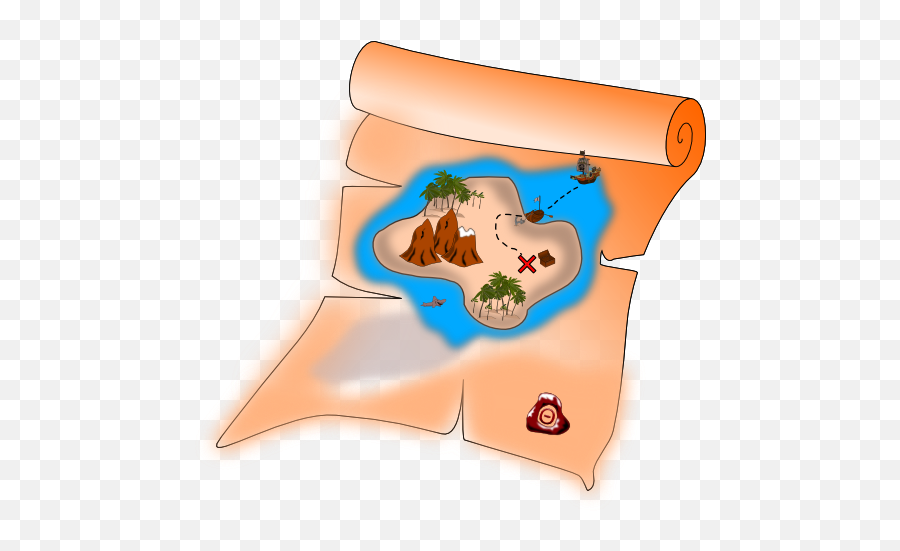 Treasure Map Clipart - Map Cartoon Png,Map Clipart Png