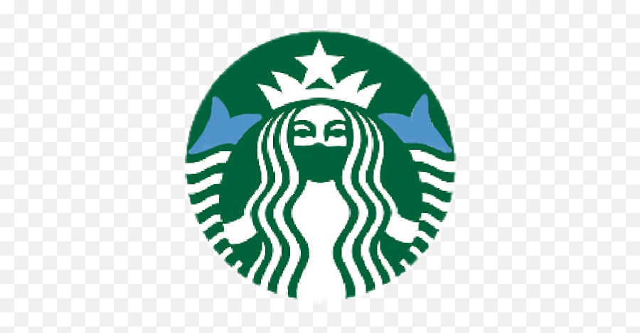 Starbucks The Logo Sticker By Galaxy Twins - Social Distancing Company Logo Png,Starbucks Logo Transparent Png