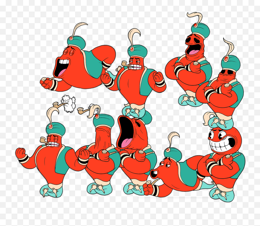 A Collection Of Djimmis Cuphead - Cuphead Sprites Png,Cuphead Png