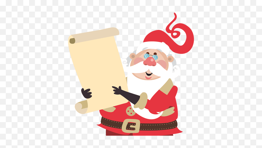 Santa Claus Holding Scroll - Transparent Png U0026 Svg Vector File Santa Holding Sign Png,Santa Claus Transparent Background