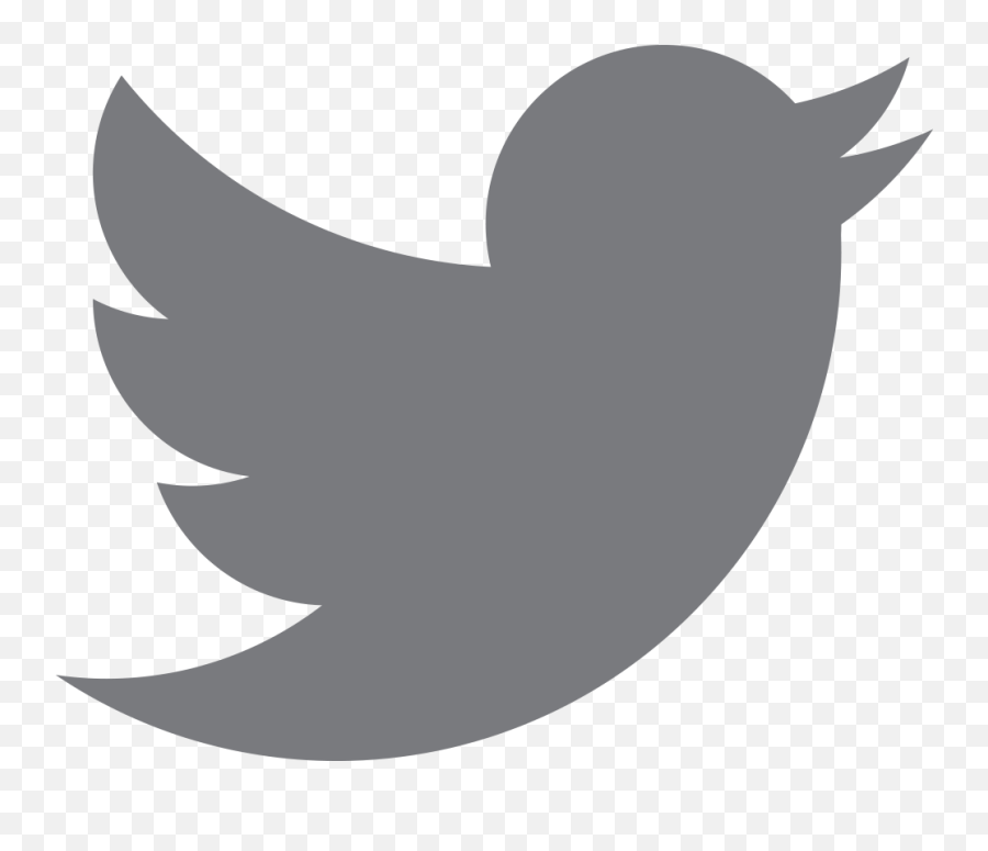 Gray Twitter Icon - Twitter Logo Grey Transparent Background Png,Twitter Bird Transparent
