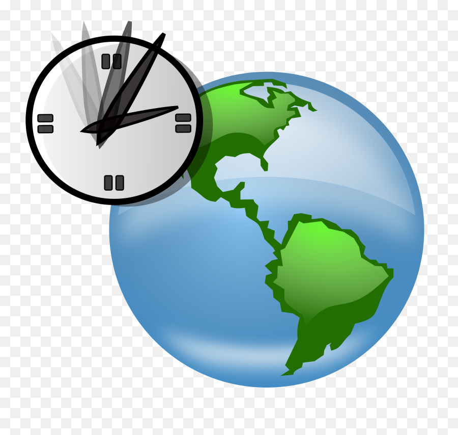 Globe - Clock Gif Animated Transparent Background Png,Globe Clipart Png