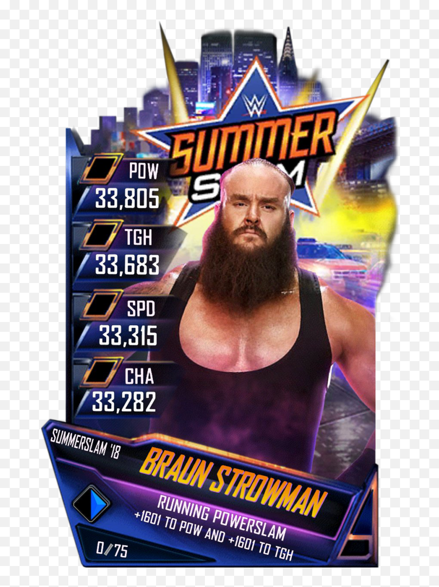 Wwe Supercard Summerslam - Wwe Supercard Summerslam 18 Png,Braun Strowman Png