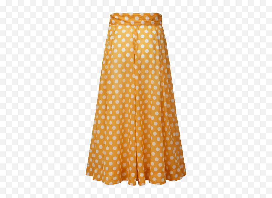 Orange Polka Dot Sheer Beach Skirt - Polka Dot Png,White Polka Dots Png
