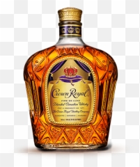 Crown Royal 1l Bottle - Crown Royal Canadian Whisky Png,Liquor Bottle Png