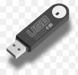 Black Usb Flash Drive Png Image For - 1999