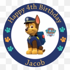 Paw Patrol - Chase Paw Patrol Cake Topper Png,Paw Patrol Chase Png