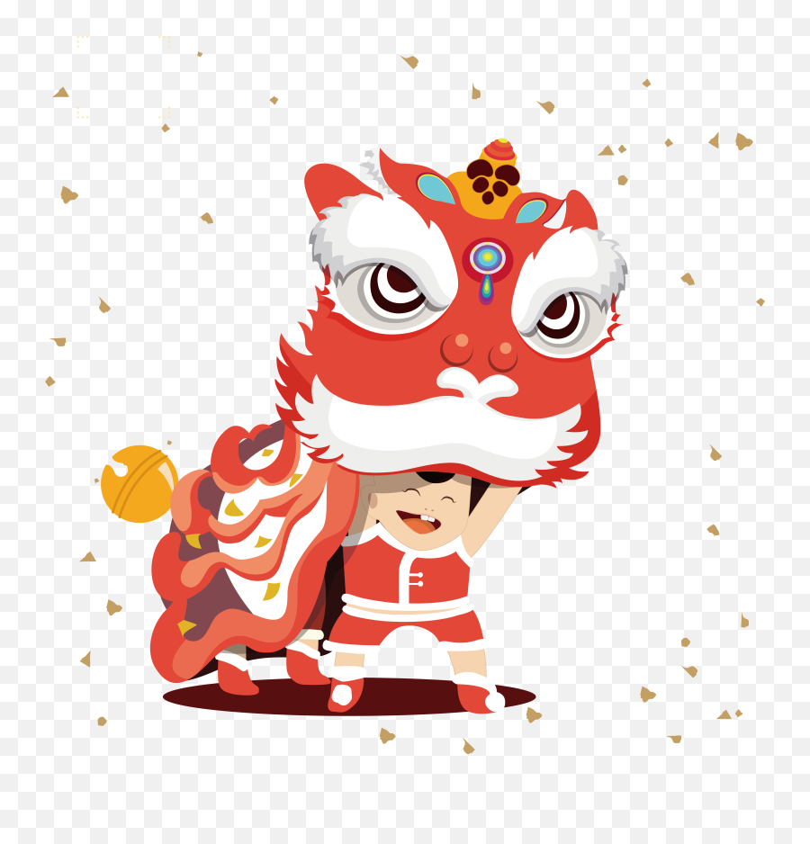 Lion Dance Chinese New Year Tangyuan Lantern Festival - Lantern Clipart Chinese New Year Png,Chinese Lantern Png