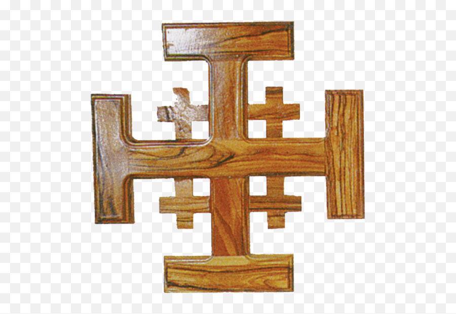 Olive Wood Jerusalem Cross 49292 - Cross Png,Wood Cross Png