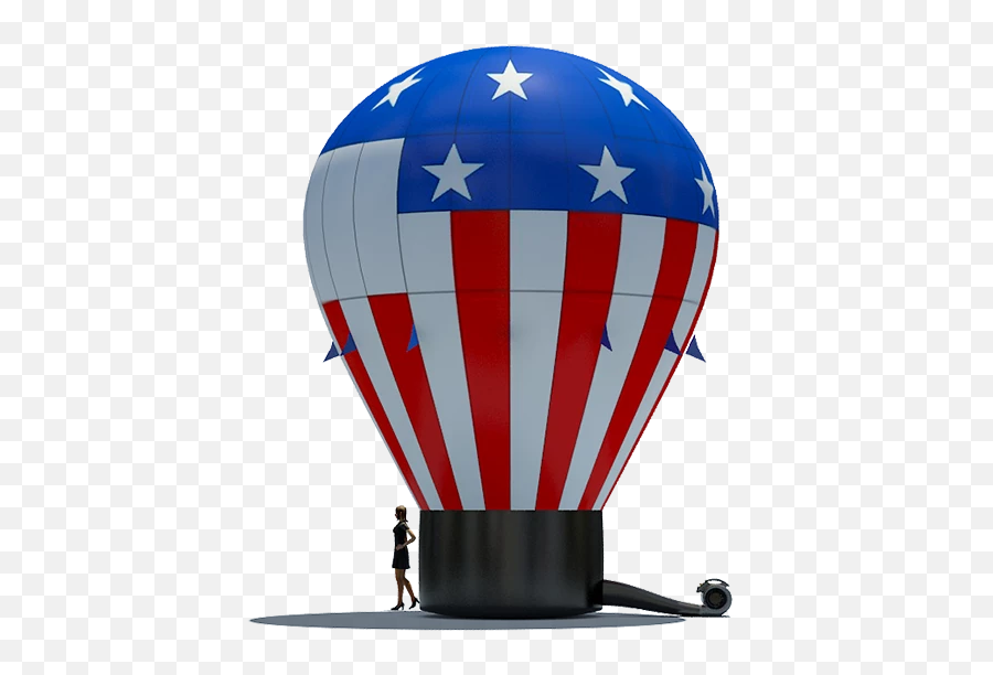 Patriotic Hot Air Balloon Inflatables - Made In California Hot Air Balloon Png,Patriotic Png