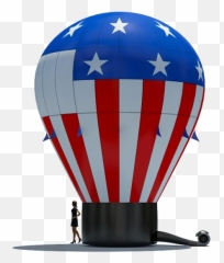 Patriotic Hot Air Balloon Inflatables - Made In California Hot Air Balloon Png,Patriotic Png