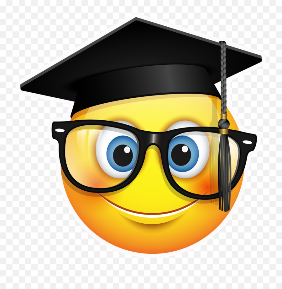 Cap Graduation Academic Emoji Clipart - Graduation Emoji Png,School Emoji Png