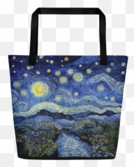 The Starry Night Beach Bag - Van Gogh Starry Night Png,Starry Night Png