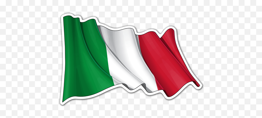 Sticker Italy Flag Waving Muraldecalcom - 2 Giugno 2020 Festa Della Repubblica Png,Italy Flag Png