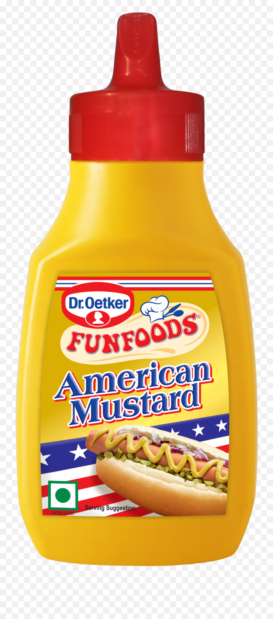 Fun Foods American Mustard Png Image - Fun Foods American Mustard Sauce 260g,Mustard Png