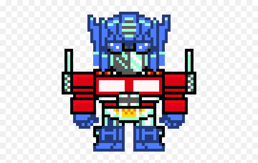 Optimus Prime - Pixel Art Optimus Prime Png,Optimus Prime Logo