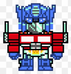 Optimus Prime - Pixel Art png