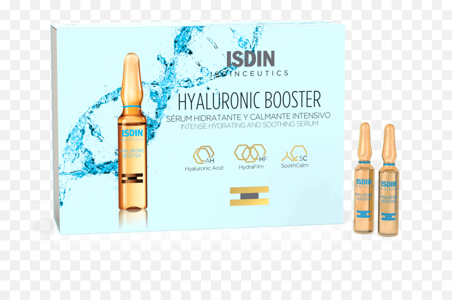Hyaluronic Booster Serum For Lasting - Isdin Hyaluronic Booster Png,Booster Gold Logo