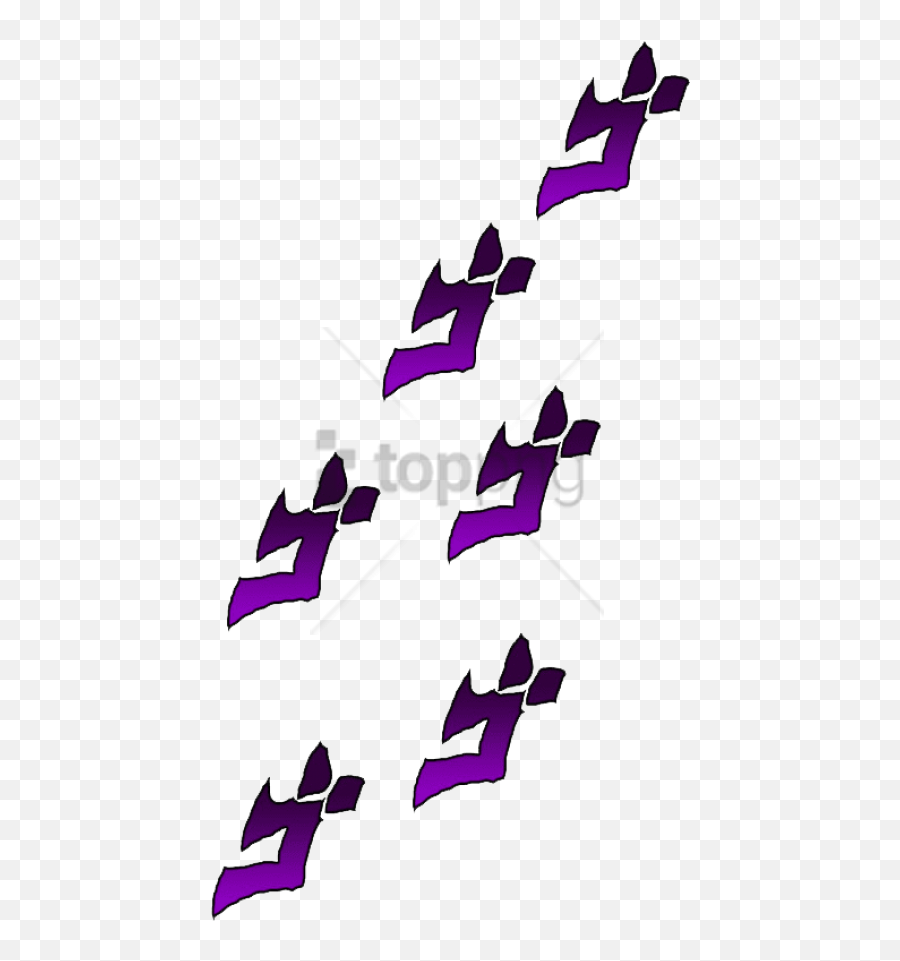 Purple Violet Clip Design - Background Jojo Menacing Png,Jojo Transparent