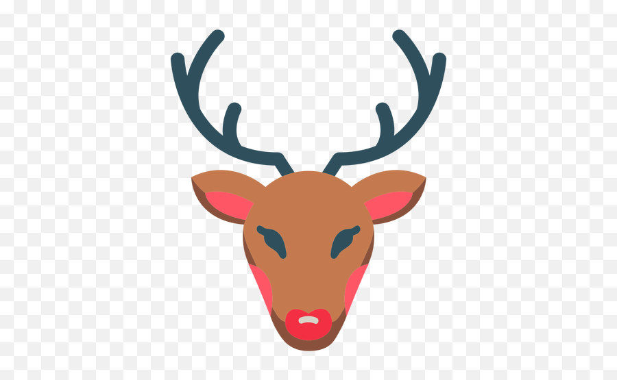 Christmas Reindeer Rudolph Icon - Transparent Png U0026 Svg Decorative,Rudolph The Red Nosed Reindeer Png