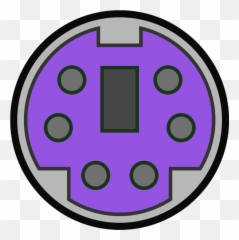 Area Purple Symbol Png Clipart - Ps 2 Port Png,Playstation 2 Png