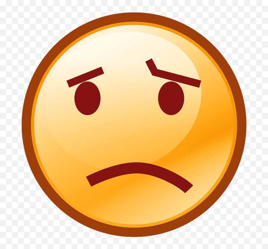 Frowning Face Emoji Clipart - Portable Network Graphics Png,Frowning Happy Face Icon