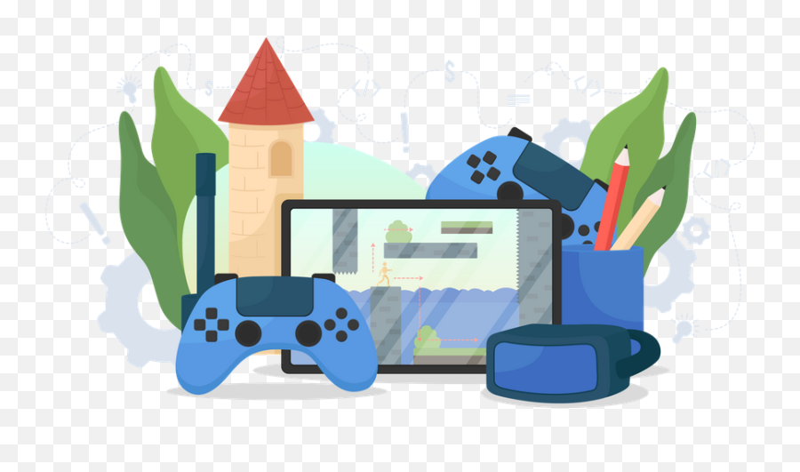 Video Game Illustrations Images U0026 Vectors - Royalty Free Game Developer Illustration Png,Google Play Game Icon
