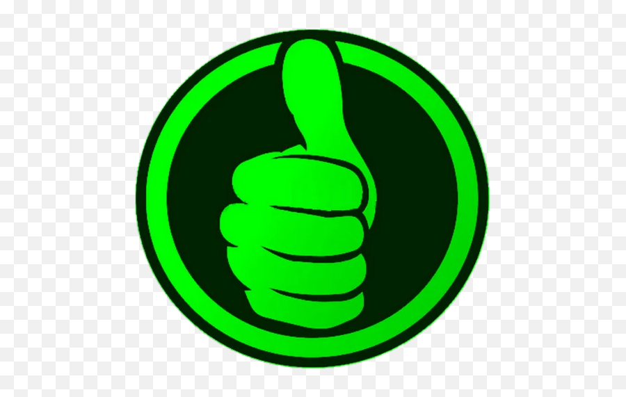 Telegram Sticker From 7baru Pack - Jempol Png,Green Thumb Icon