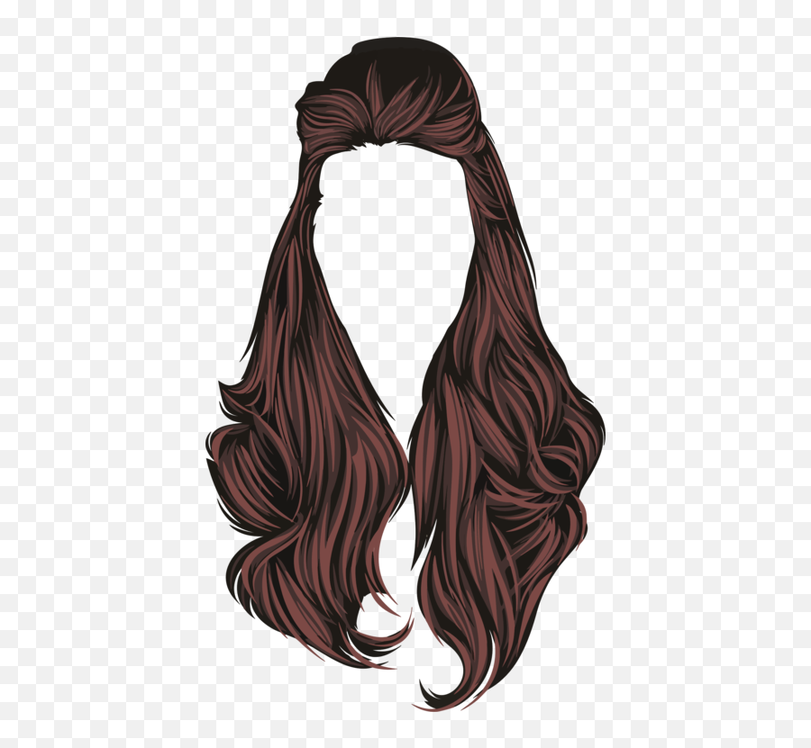 Wig Neck Brown Hair Png Clipart - Woman Hair Vector Png,Woman Hair Png