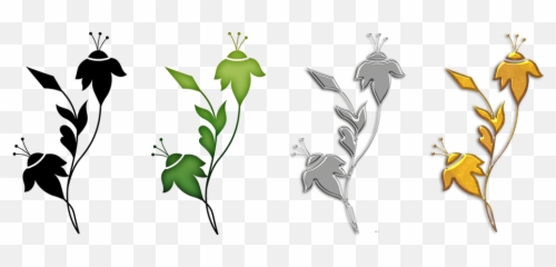Victorian Art Deco Corner Border Frame Floral - Illustration Clip png