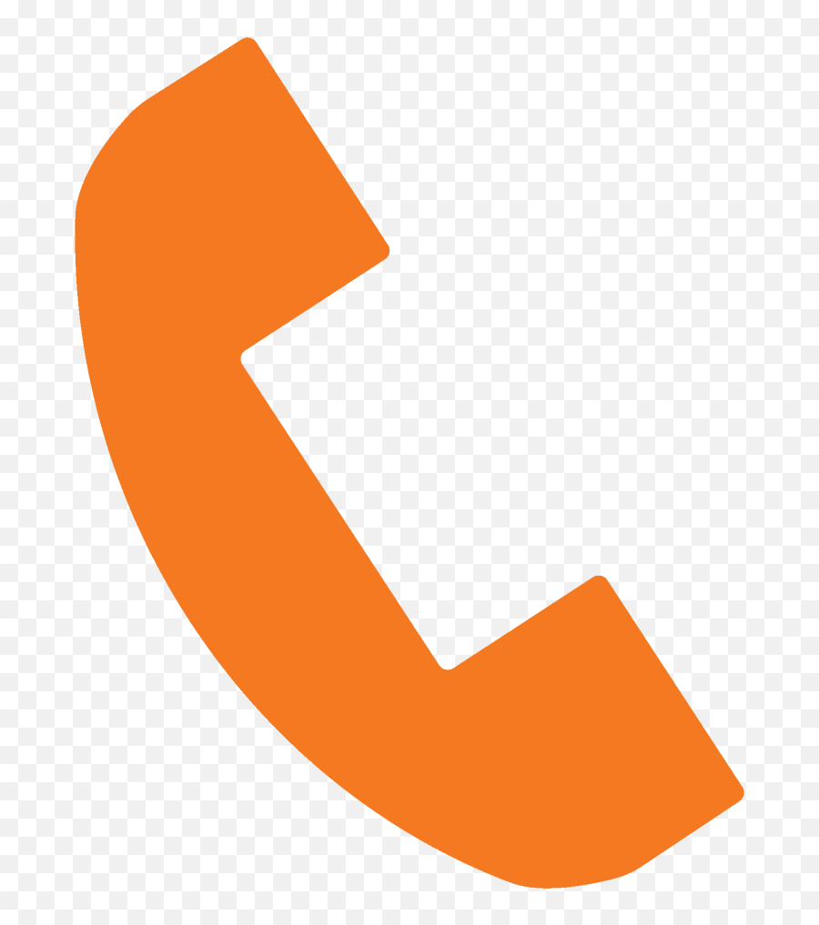 Icon Of Telephone Png Orange Full Size Download Seekpng Slice