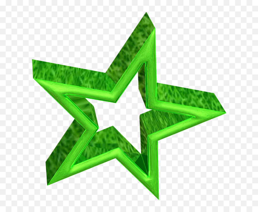 3d Green Star - Green Star Gif Transparent Background Png,3d Star Png
